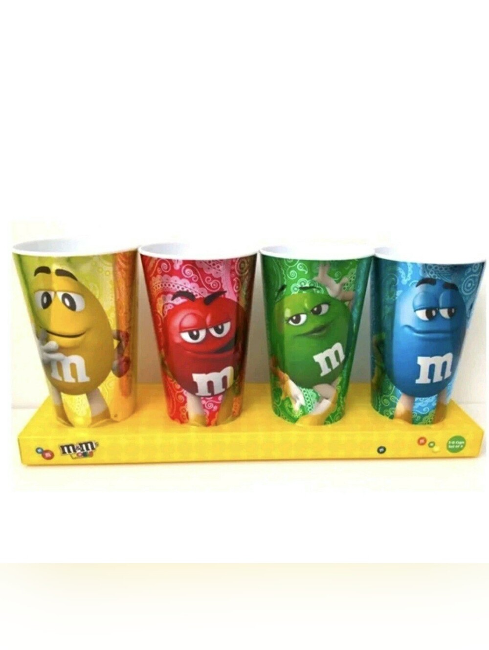 M&M'S 3D Metallic Cup Set Of 4 (24 oz)